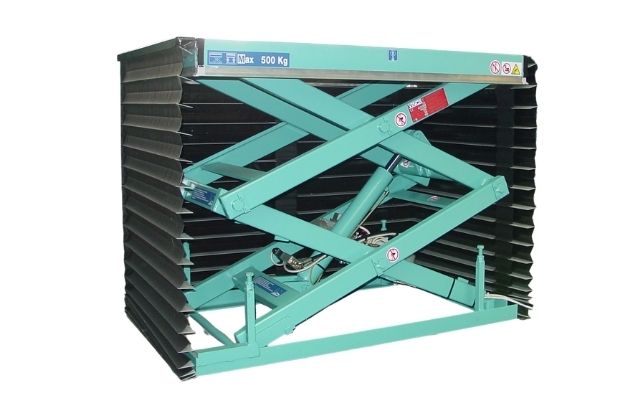 Mesa elevadora de tijera de pantógrafo doble HMD