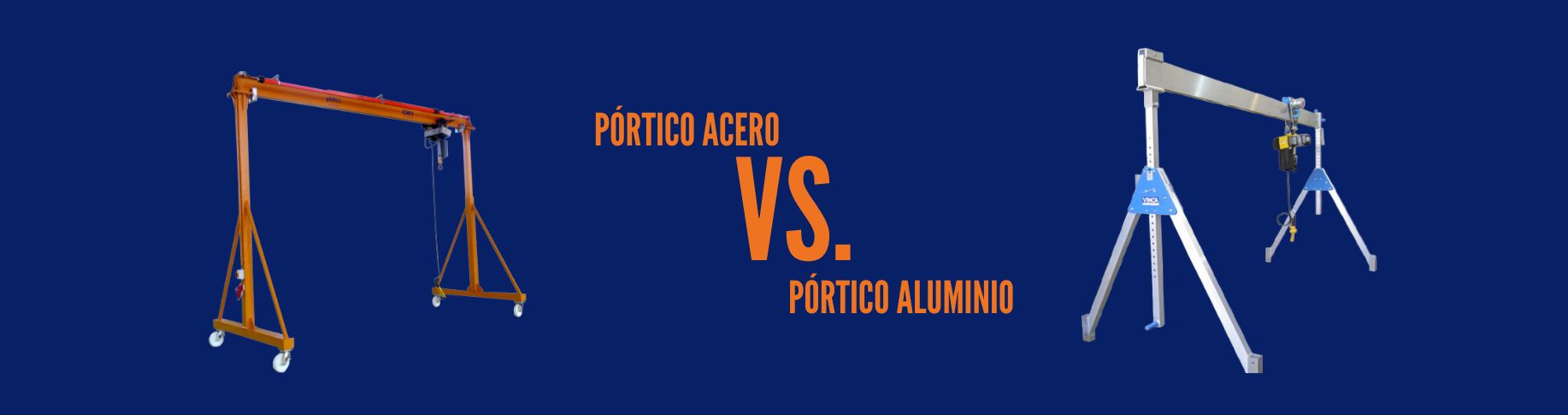 Grúa de pórtico de acero VS Grúa de pórtico de aluminio